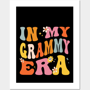 In My Grammy Era Funny Sarcastic Groovy Retro Mothers Day Posters and Art